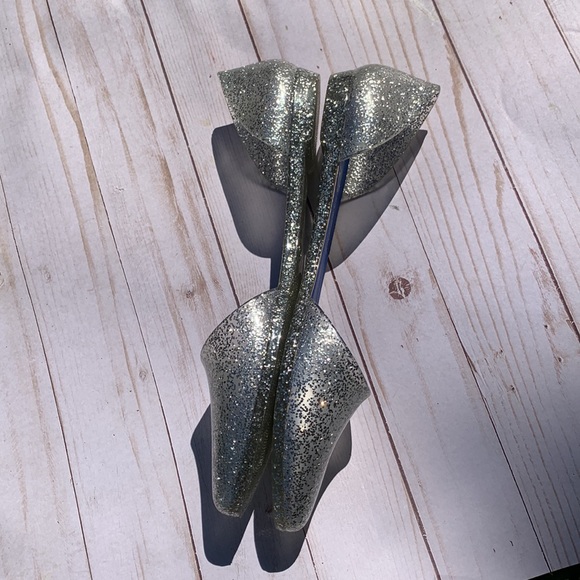 Jeffrey Campbell jell flats silver pointed toe 9 - Picture 4 of 11